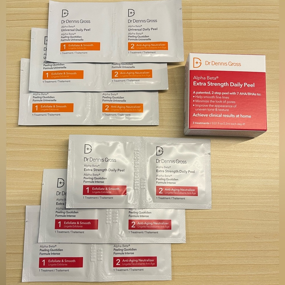 Brand New Dr. Dennis Gross Daily Peel 6 pack
